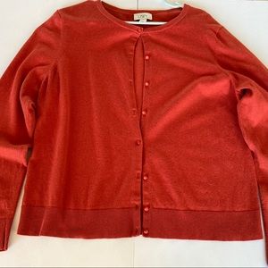 Ann Taylor Loft Women’s XL Orange Cardigan